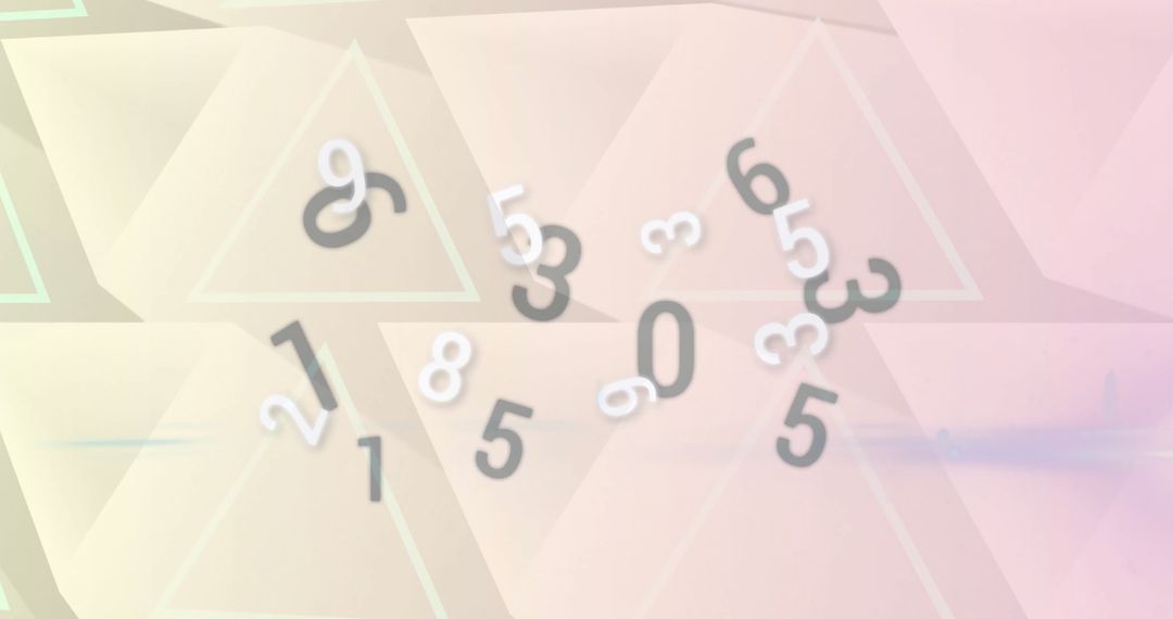 Abstract Floating Numbers on Geometric Background