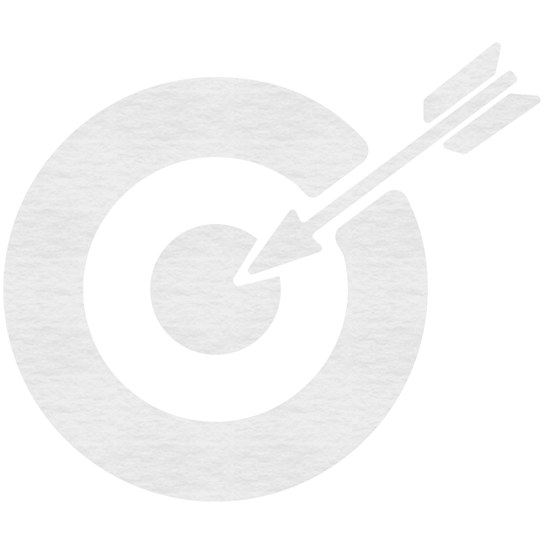 Transparent Target with Arrow Hitting Bullseye Illustration