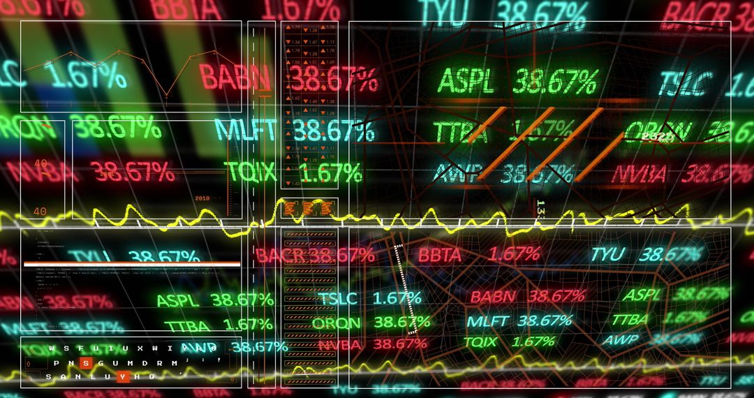 Futuristic Financial Technology Dashboard Analytics