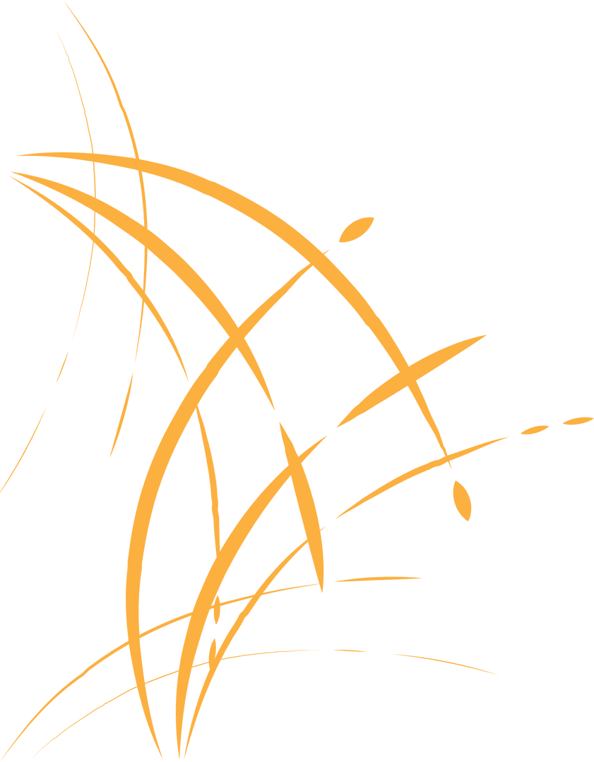 Abstract Orange Lines Crisscrossing on Transparent Background