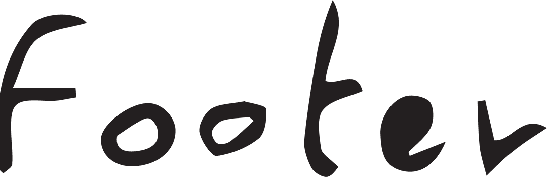 Stylish Footer Text on Transparent Background Illustration