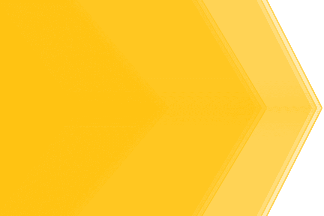 Symbolic yellow arrow design on transparent background for graphics
