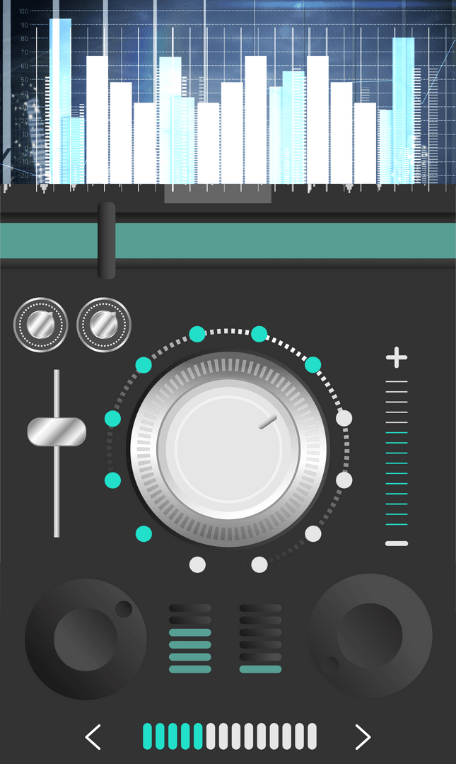 Transparent Digital Sound Interface Control Panel for Music