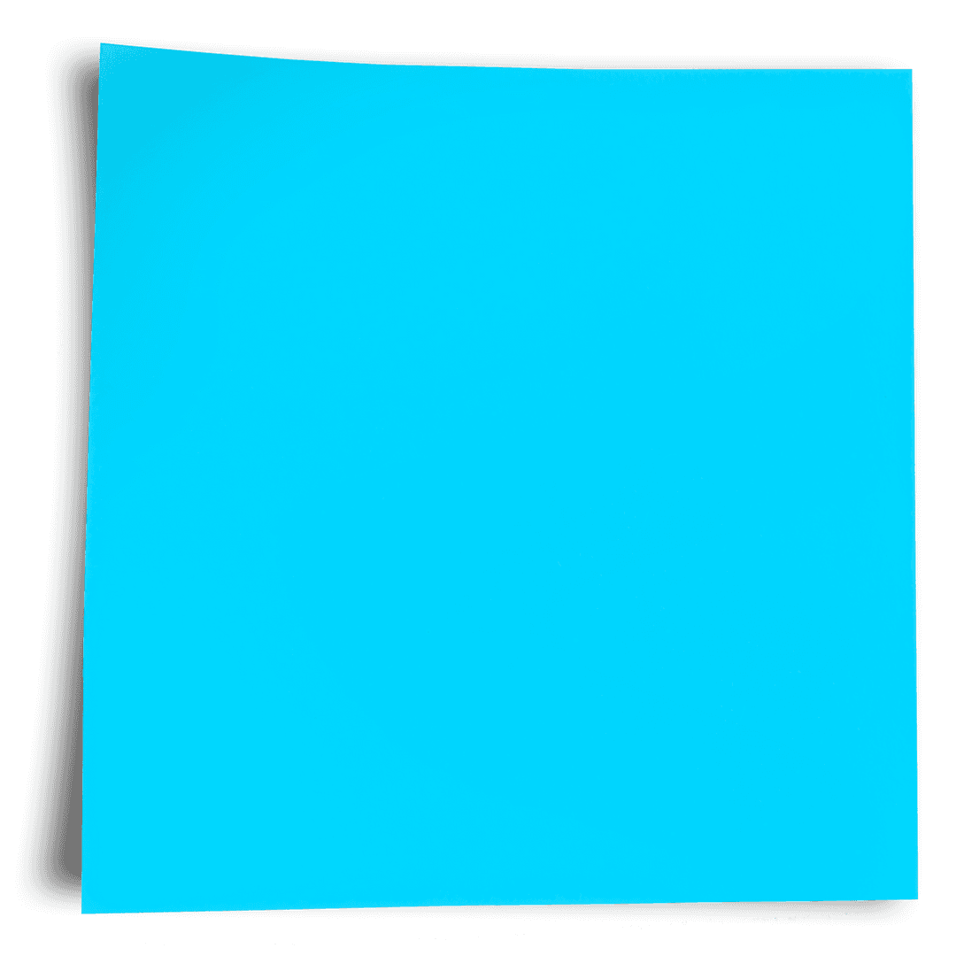 Blue Card Transparent Background with Copy Space