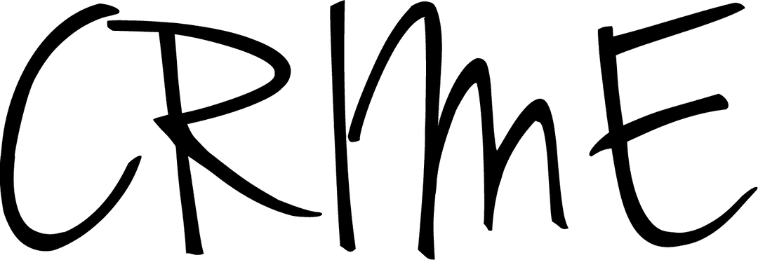 Crime Text on Transparent Background Isolated