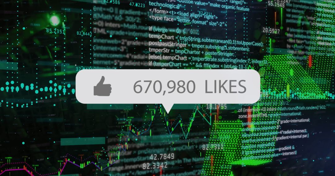 Data Analytics Concept with Social Media Influence