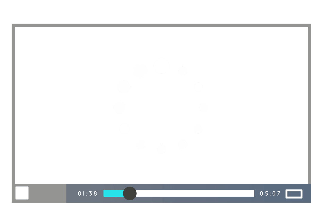 Gray Loading Screen Icon on Transparent Background - Download Free Stock Images Pikwizard.com