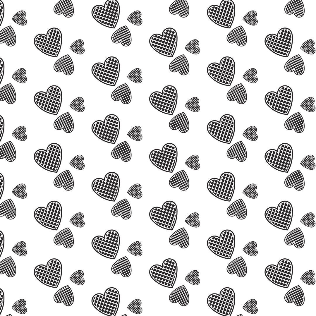 Seamless Dark Club Pattern on Transparent Background