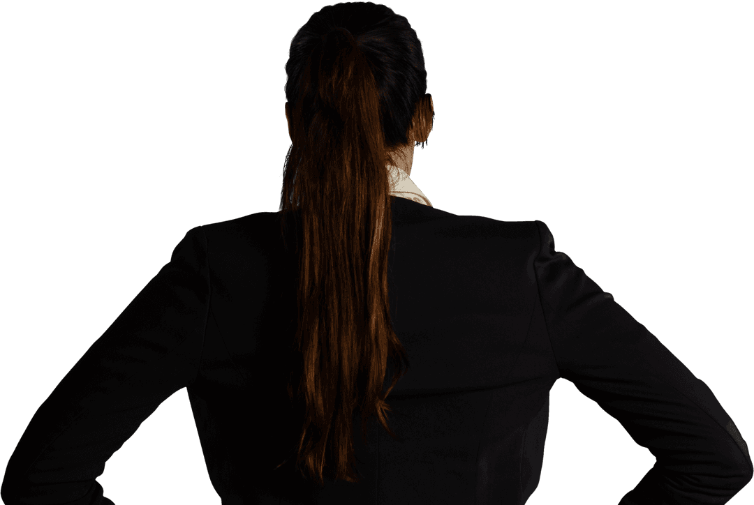 Confident Businesswoman with Transparent Background