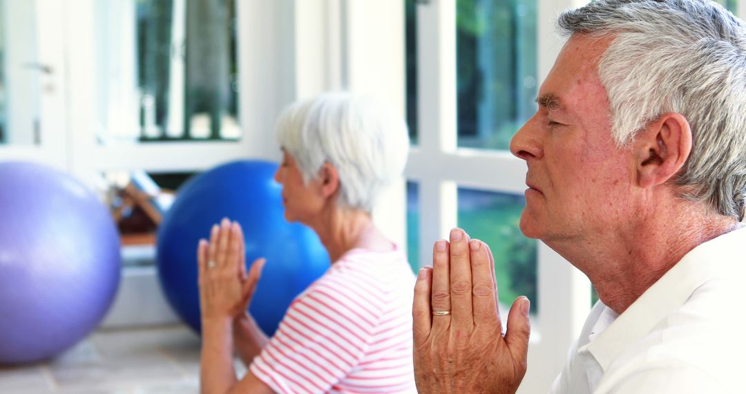 Seniors Practicing Yoga for Wellness and Active Aging Together