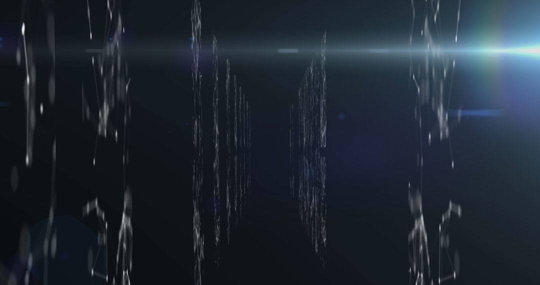 Futuristic Network Connections with Light Flare