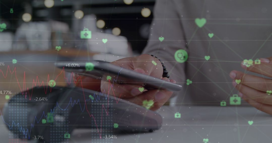 Businessman Using Tablet with Stylus in Modern Office Environment