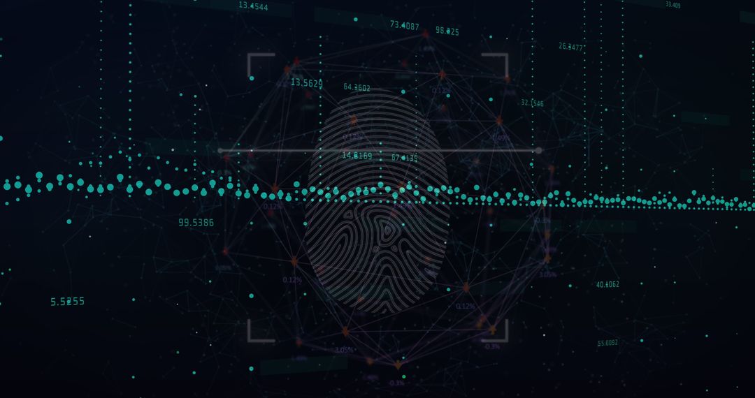 Fingerprint Biometrics with Data Analytics and Networking Visualization - Free Images, Stock Photos and Pictures on Pikwizard.com