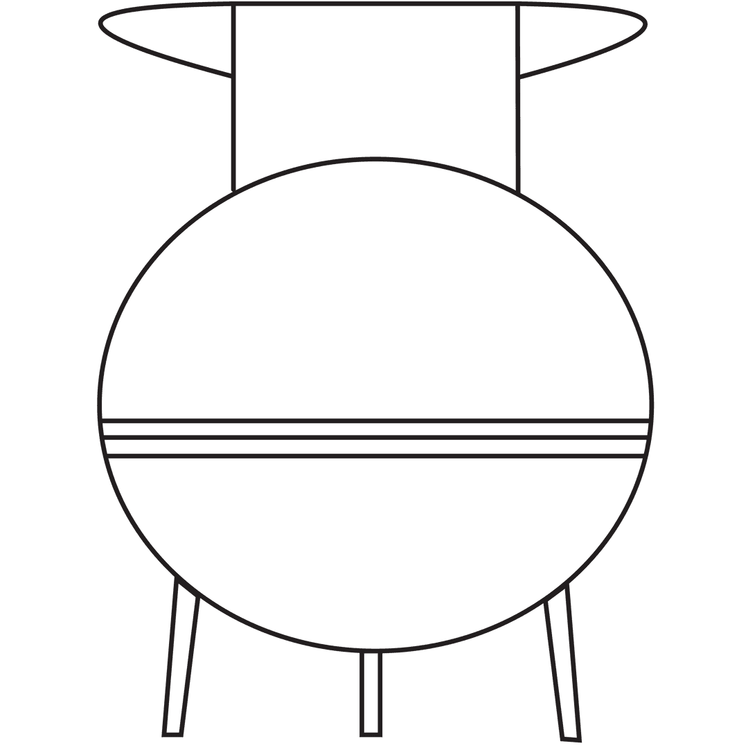 Digital Black Geometric Shape on Transparent Background