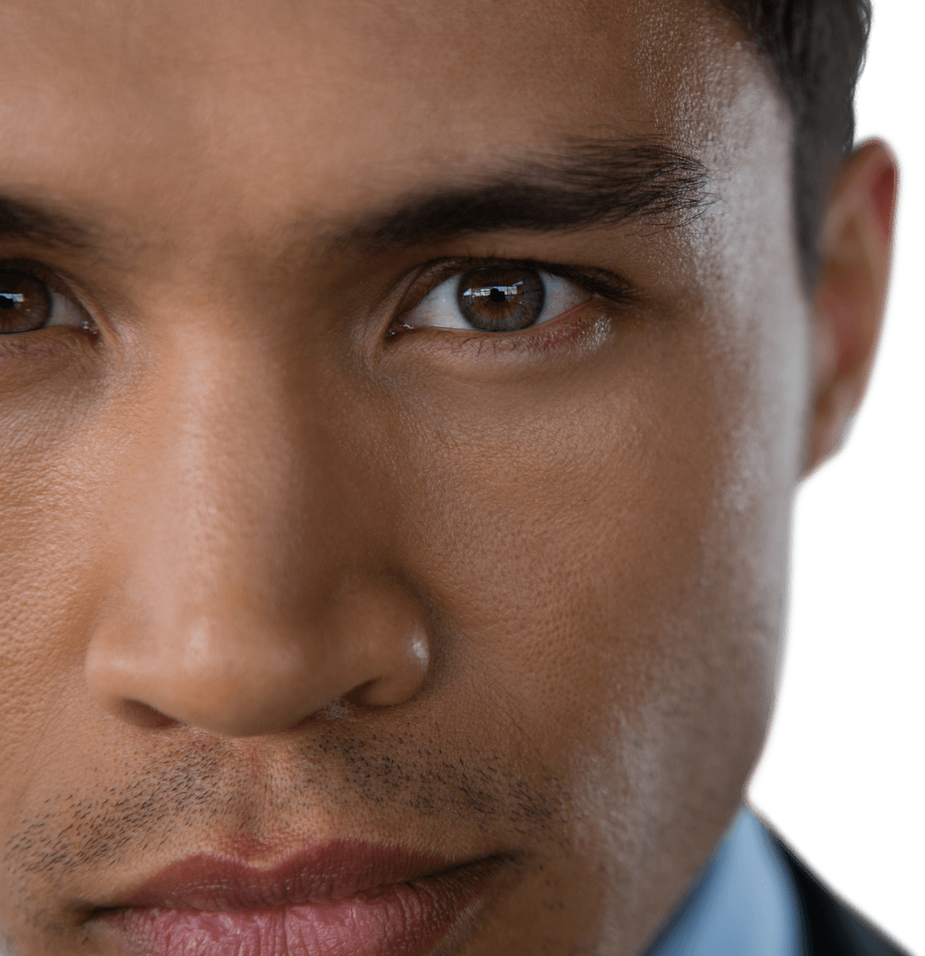 Transparent Close-up Revealing Intense Animated Emotions