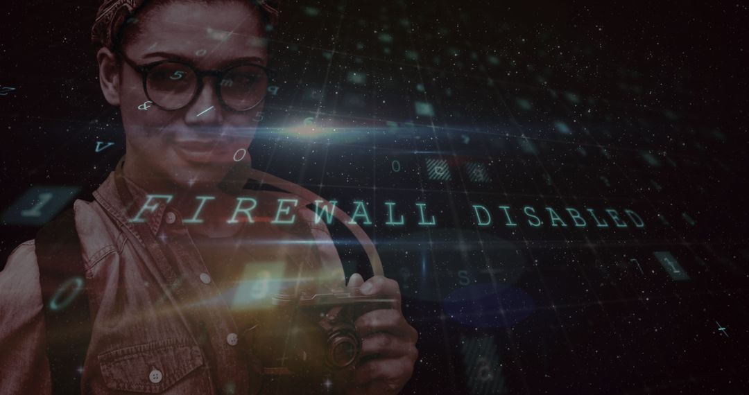 Firewall Disabled Alert With Mixed Reality Display