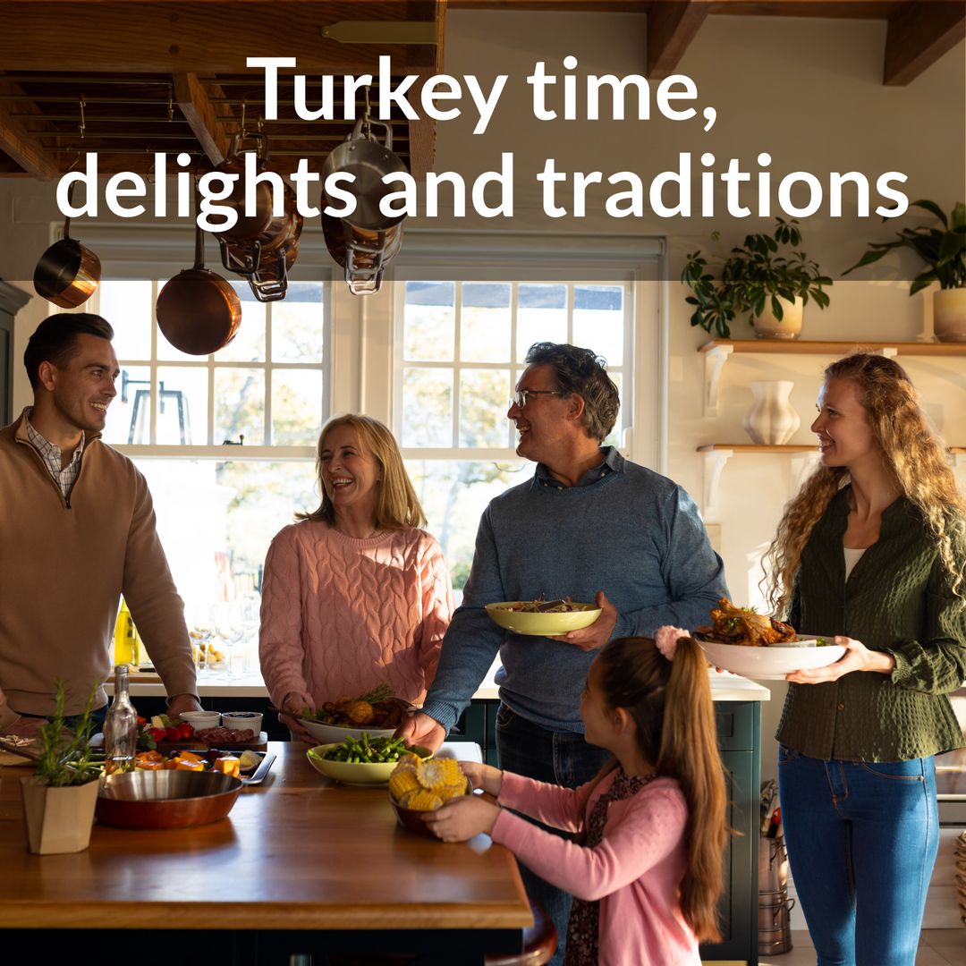 Family Thanksgiving Dinner with Joyful Sharing and Smiles