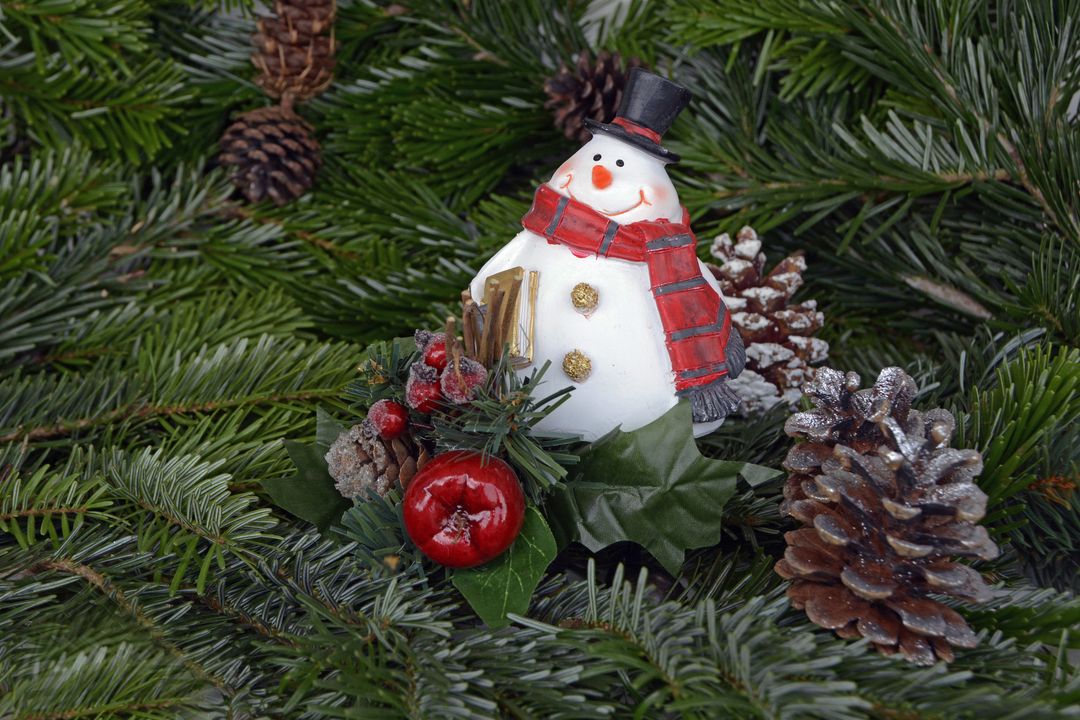 Christmas Tree Decoration Snowman - Free Images, Stock Photos and Pictures on Pikwizard.com