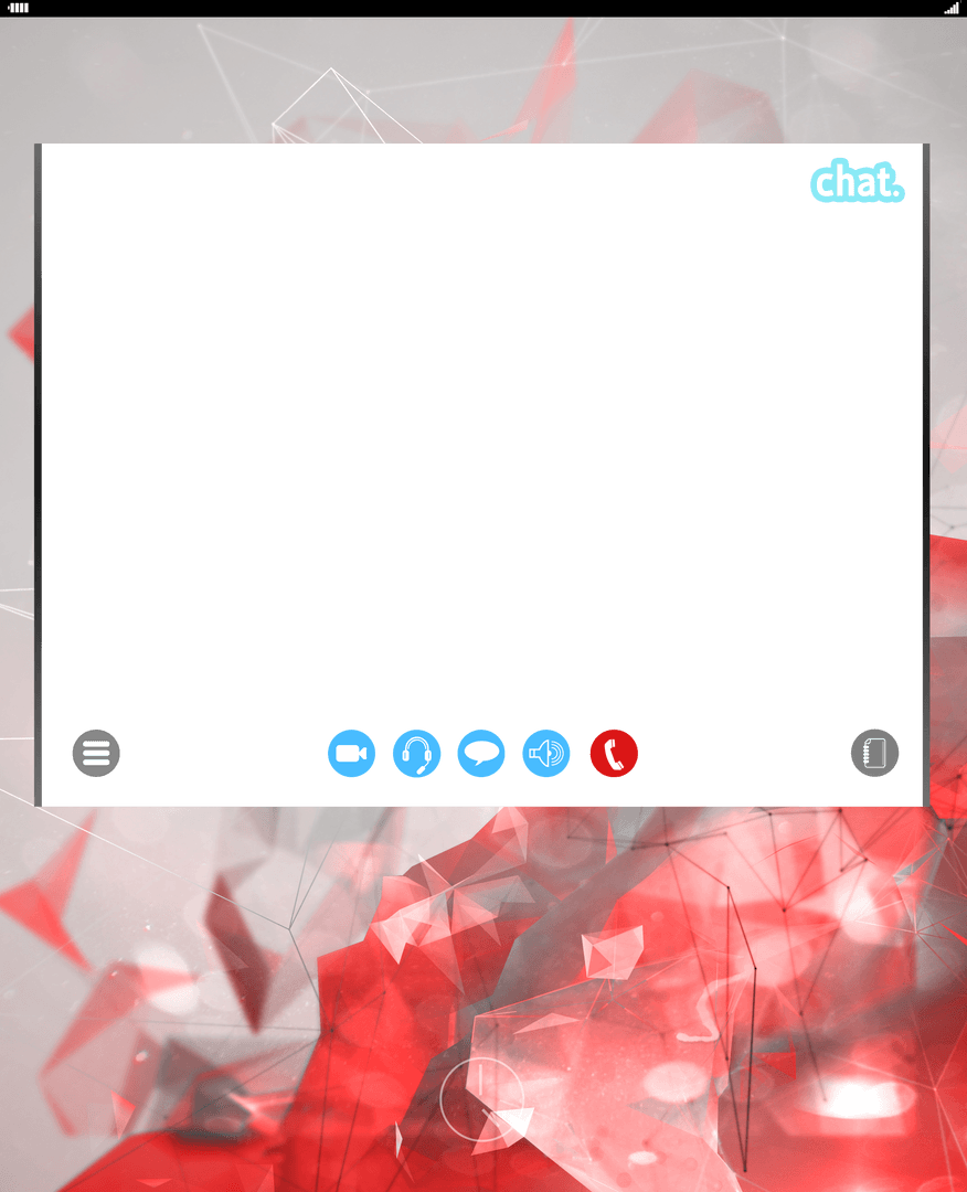 Transparent Chat Interface with Abstract Red Geometry Design - Download Free Stock Images Pikwizard.com