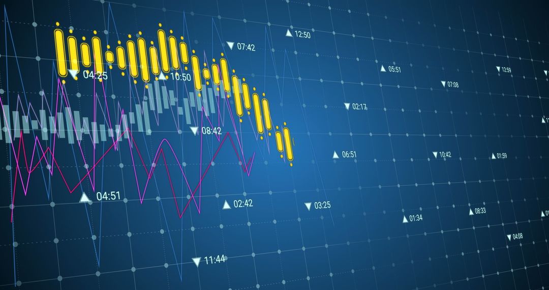 Digital Analytics and Cybersecurity on Blue Tech Background