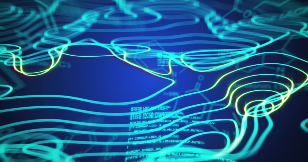 Artificial Intelligence Network Conceptual Lines on Digital Globe