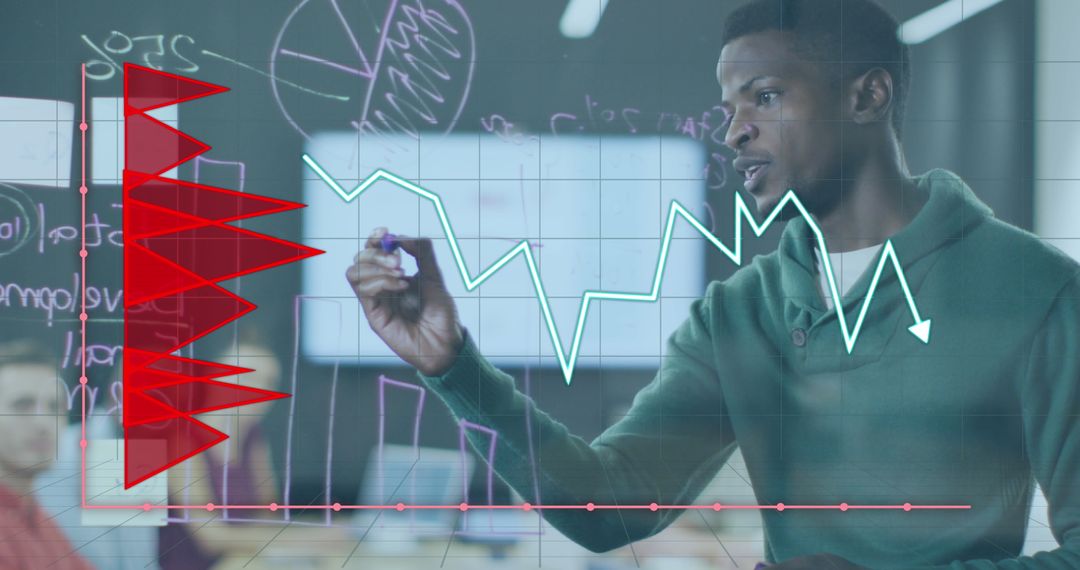 Data Analysis with Diverse Team in Modern Office Setting
