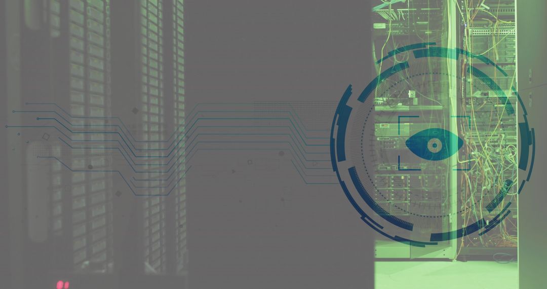 Cyber Security Technology with Retina Scanner in Data Center