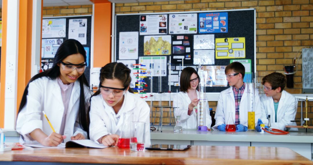 Students Conducting Science Experiments in Classroom - Free Images, Stock Photos and Pictures on Pikwizard.com