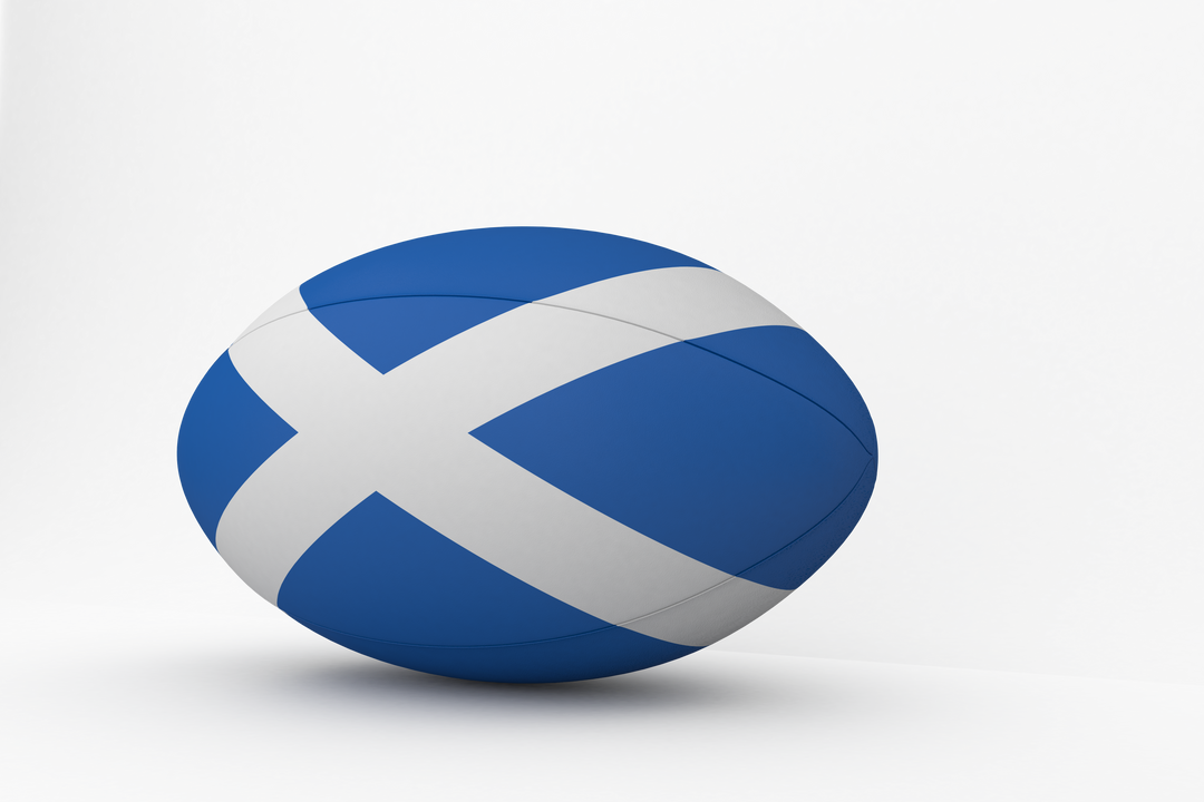 Transparent Scottish Flag Rugby Ball on White Background - Download Free Stock Images Pikwizard.com