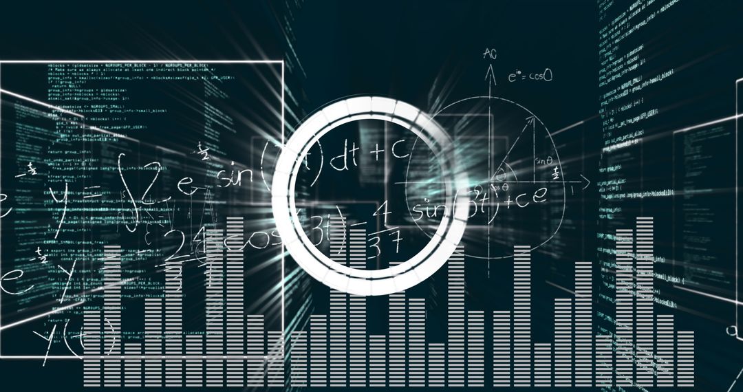 Dynamic Math and Science Digital Concept Graphics