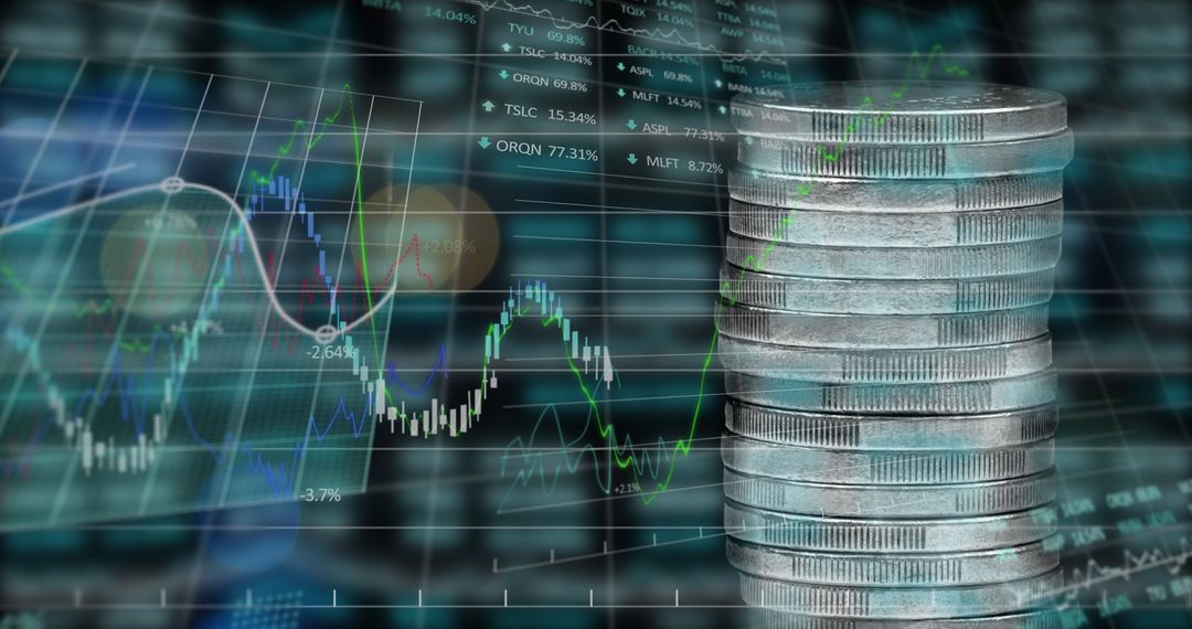Financial Data Processing with Stacked Silver Coins