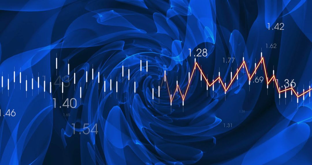 abstract blue data visualization with line graph and digital interface elements - Free Images, Stock Photos and Pictures on Pikwizard.com