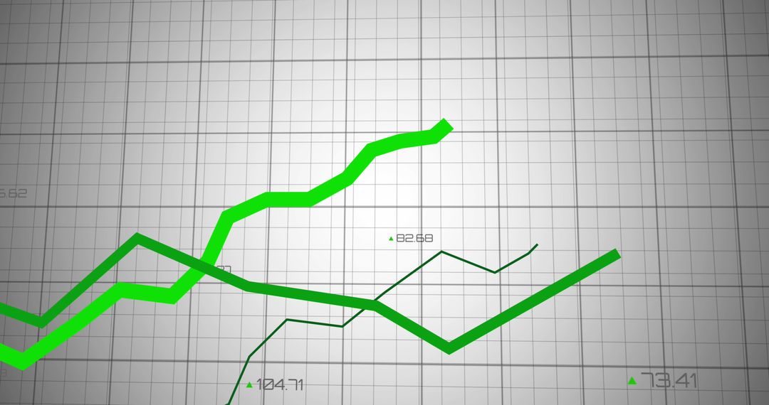 Green Upward Trending Financial Graph on Grid Background - Free Images, Stock Photos and Pictures on Pikwizard.com