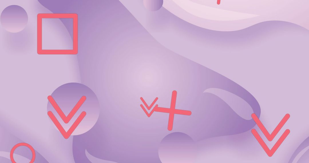 Abstract Pastel Design with Geometric Elements