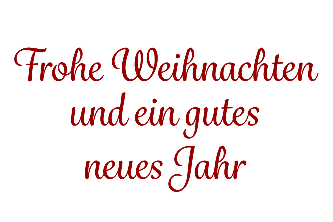 Frohe Weihnachten Greeting Text on Transparent Background