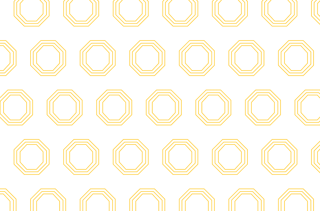 Yellow Octagon Pattern on Transparent Background for Design Use