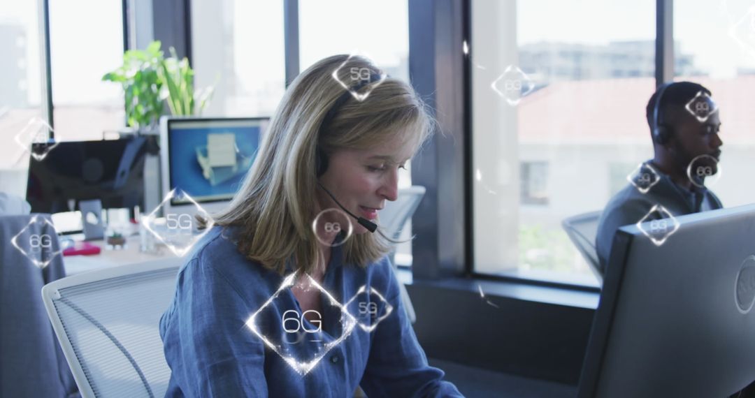 Future Technology Concept with 6G and Business Collaboration