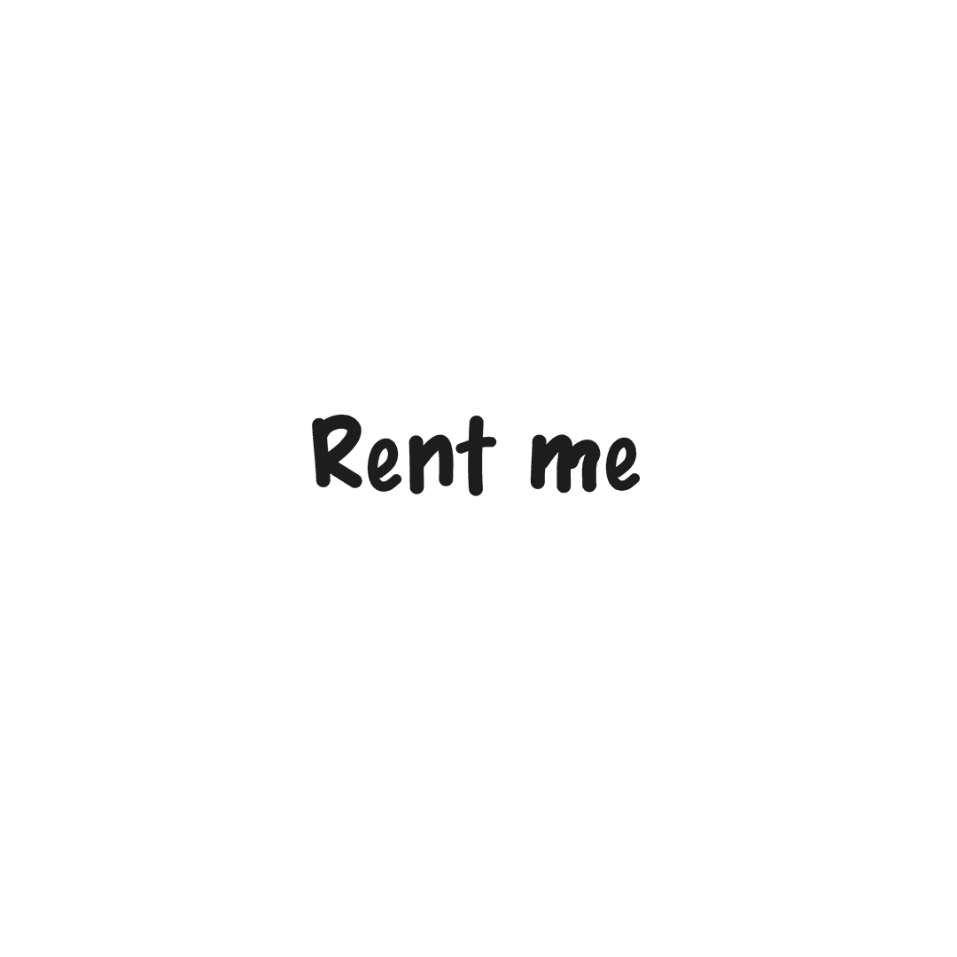 Rent Me Text on Transparent Background for Communication