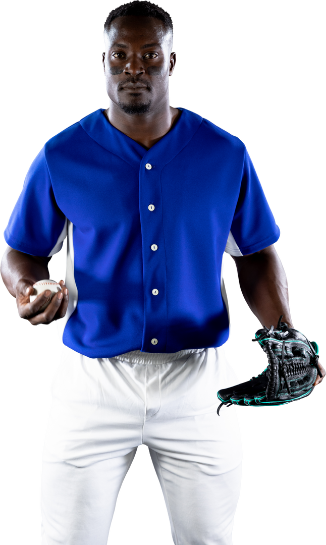 African American Baseball Player Holding Ball and Glove, Transparent Background - Download Free Stock Images Pikwizard.com