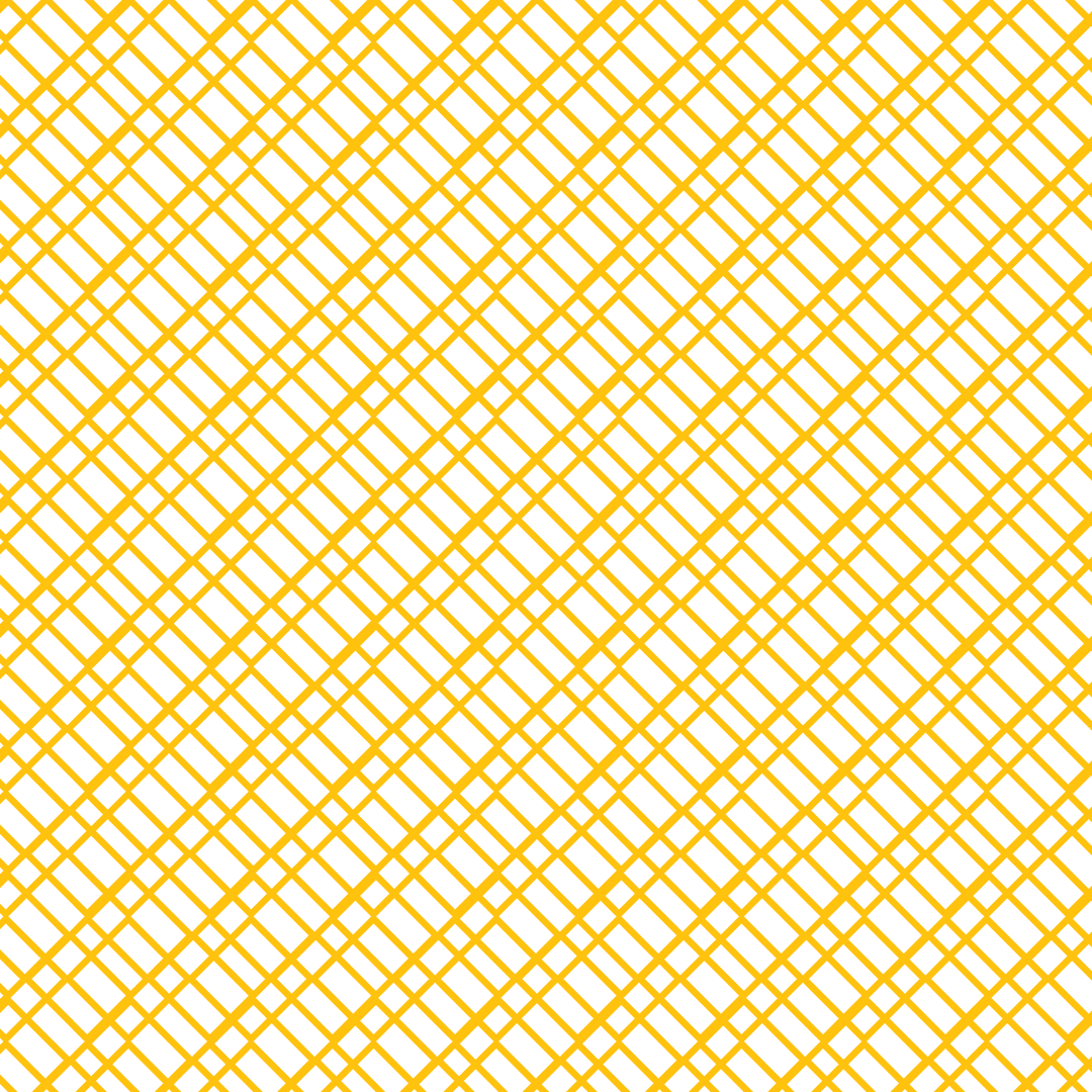 Yellow Crossed Line Pattern on Transparent Background Vector Illustration