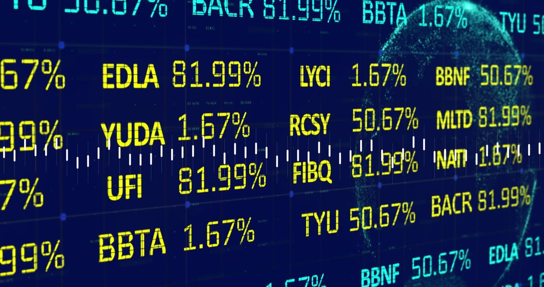 Financial Data Processing Screen with Global Connections