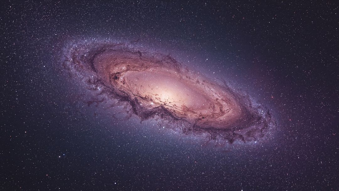 Mystical Spiral Galaxy and Intricate Cosmic Arms in Deep Space