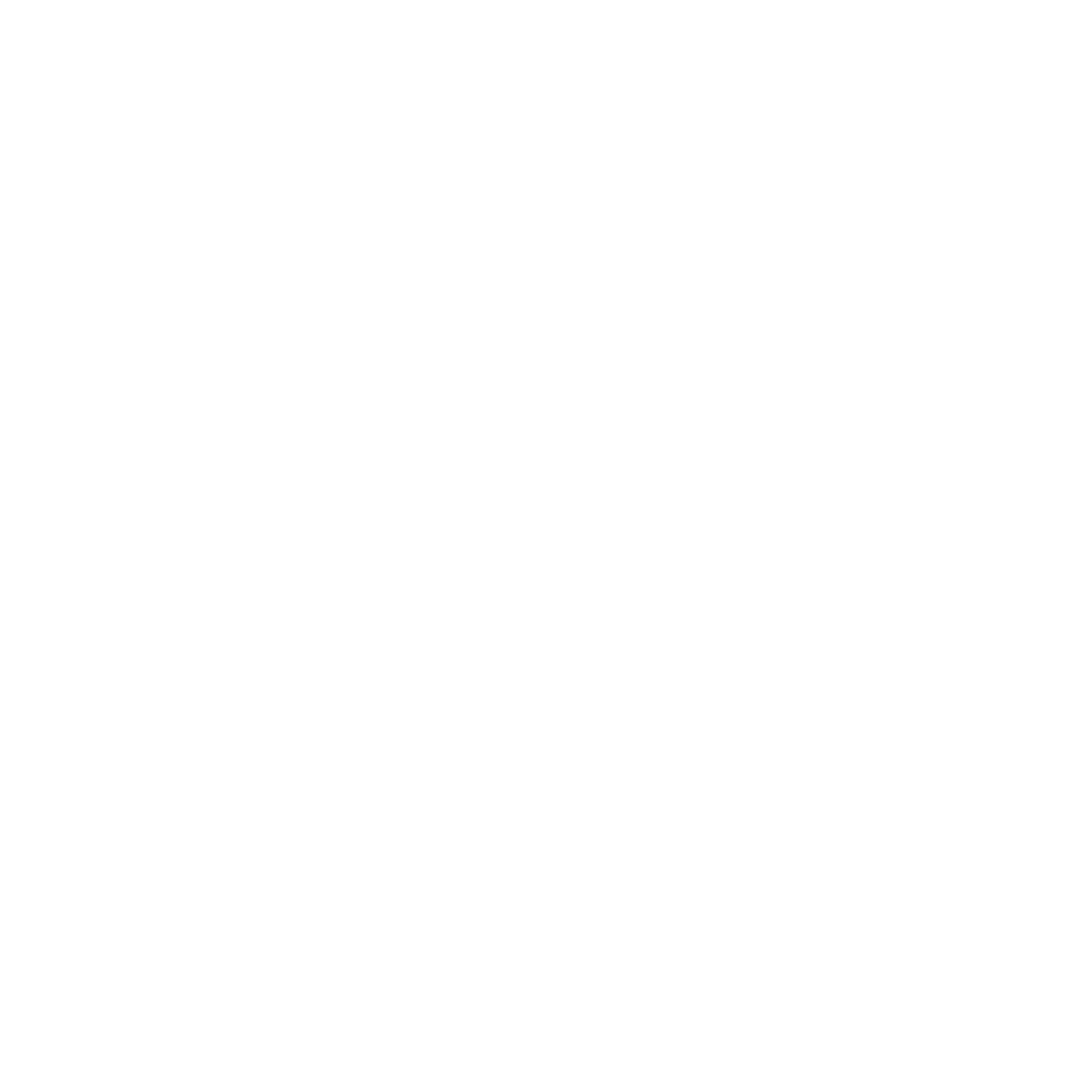 White Connected Circles on Transparent Background