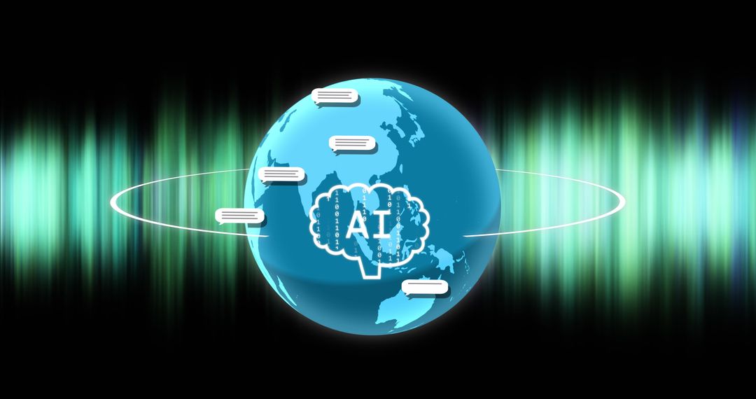Global AI Data Processing with Digital Interface Representation