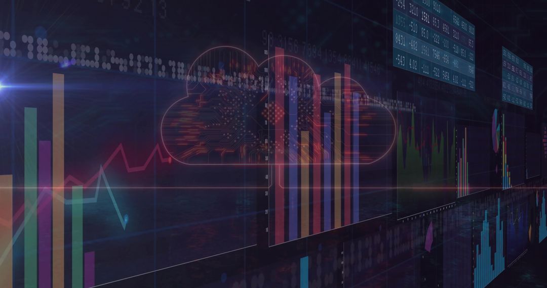 Futuristic Cloud Computing and Data Analytics Visualization