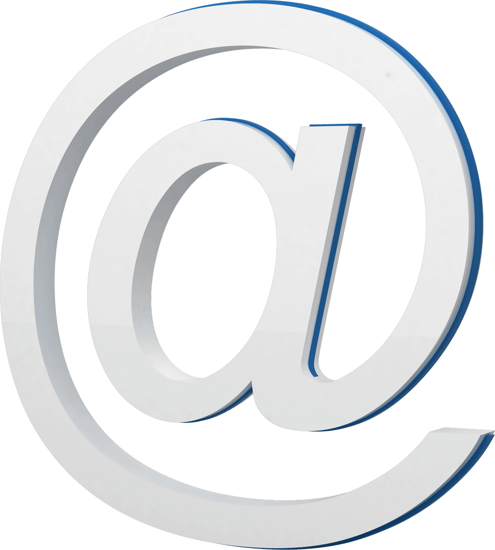 three-dimensional transparent email at symbol - Download Free Stock Images Pikwizard.com
