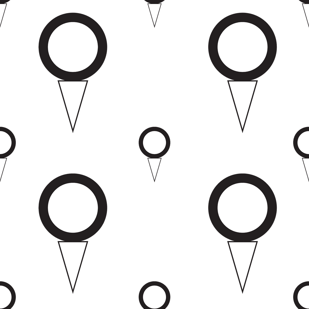 Modern White Abstract Pattern on Transparent Background