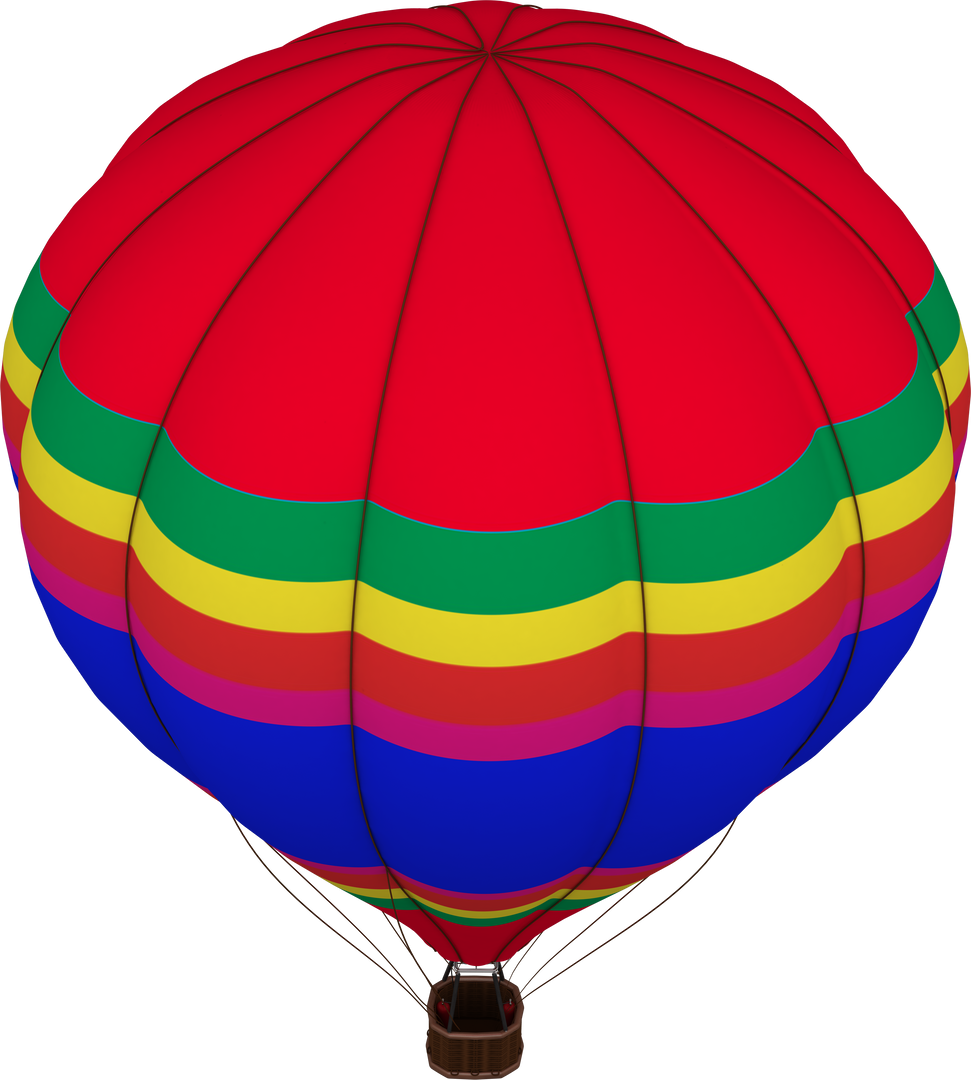 High Angle View of Transparent Multicolored Hot Air Balloon - Download Free Stock Images Pikwizard.com