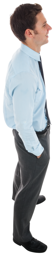 Transparent Businessman Smiling in Formal Attire Standing Confidently - Download Free Stock Images Pikwizard.com