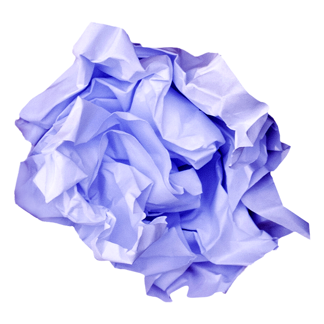 Crumpled Blue Paper Ball on Transparent Background Isolated - Download Free Stock Images Pikwizard.com